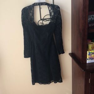 Lacy black Topshop dress